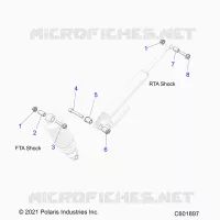 SUSPENSION, SHOCK MOUNTING, REAR SUSP.