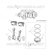 ENGINE, KURBELWELLE AND PISTON