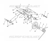 HINTER Drehmomentarm XLT SP/0930667 (4923012301024A)