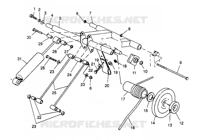 HINTER Drehmomentarm (SKS) 500 SKS 0972564 and EUROPEAN 500 SKS E972564 (4938393839C007)