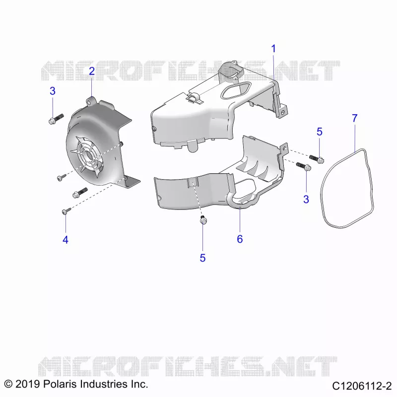 ENGINE, FAN COVER AND ABSCHIRMRAHMEN