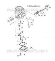 MOTOR, VERGASER LOWER
