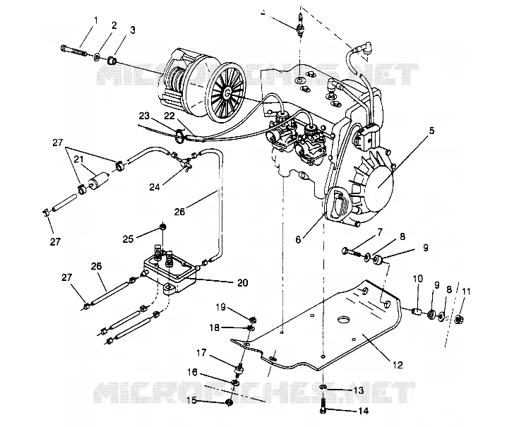 MOTORAUFHÄNGUNG SUPER SPORT 0950743 (4928882888C001)