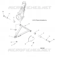 SUSPENSION, A-ARM AND STREBE MOUNTING
