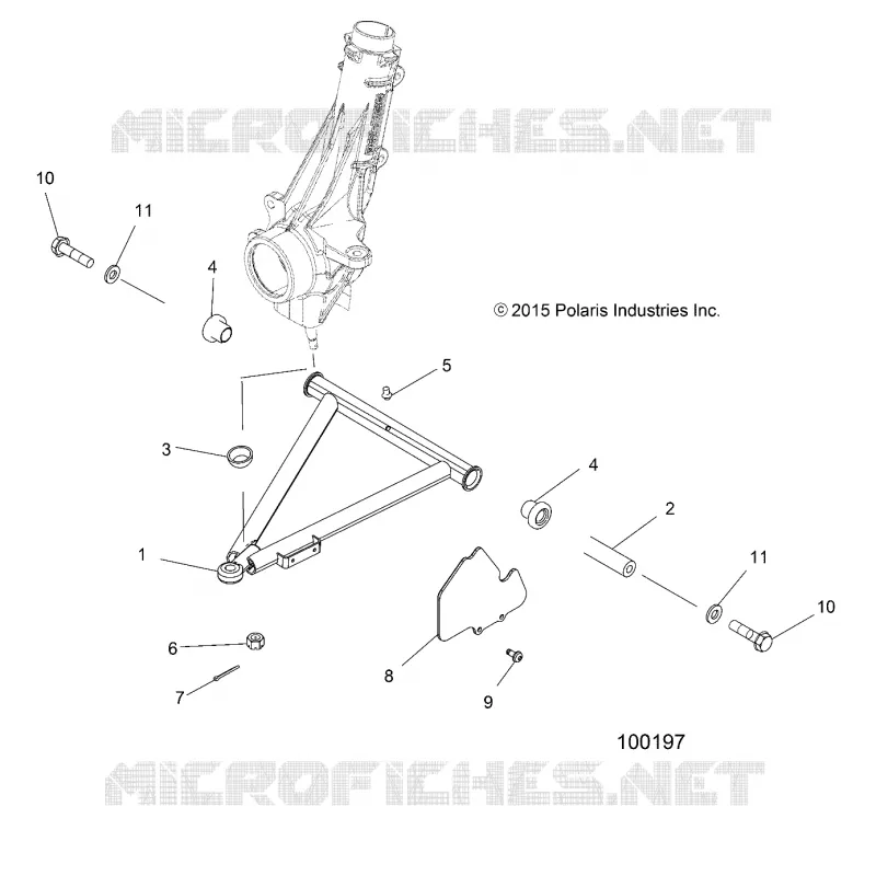 SUSPENSION, A-ARM AND STREBE MOUNTING