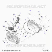 ANTRIEB, CLUTCH COVER AND DUCTING