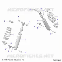 SUSPENSION, FRONT SHOCK