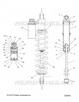 SUSPENSION, SCHOCK, REAR TRACK, W/RES. (INTL ONLY)