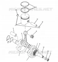 KURBELWELLE AND PISTON ASSEMBLY (4916351635044A)