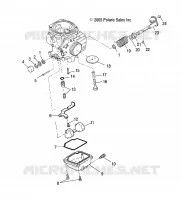 MOTOR, VERGASER LOWER