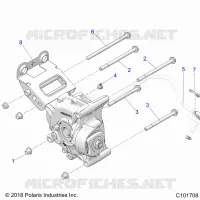 ANTRIEB, GEARCASE MOUNTING, REAR