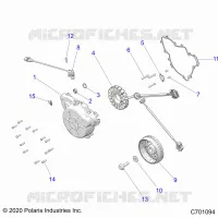 ENGINE, STATOR AND FLYRAD