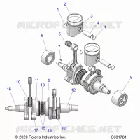 ENGINE, PISTON AND KURBELWELLE