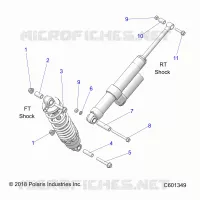 SCHOCK MOUNTING, REAR SUSP.