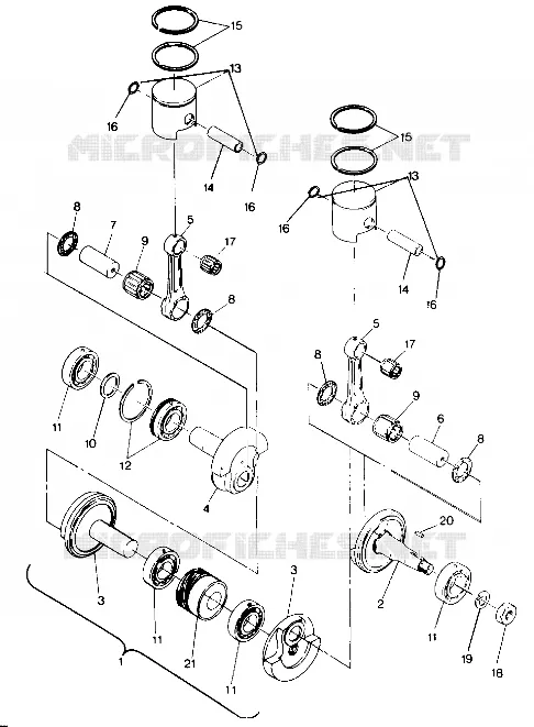 KOLBEN AND KURBELWELLE 500 AND 500 CLASSIC (4915411541038A)