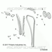 CAM CHAIN AND TENSIONER