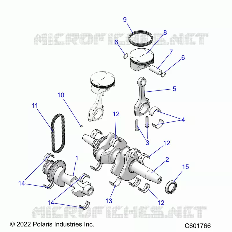 ENGINE, BALANCE SHAFT, KURBELWELLE/PISTON
