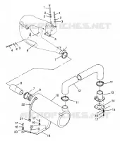 ABGASSYSTEM HURRICANE B974473 and Intl. HURRICANE I974473 (4941044104B005)