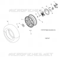 RADS, FRONT AND HUB