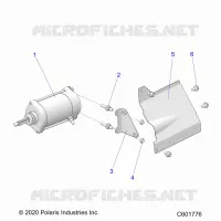 ANLASSER MOTOR/SHIELD