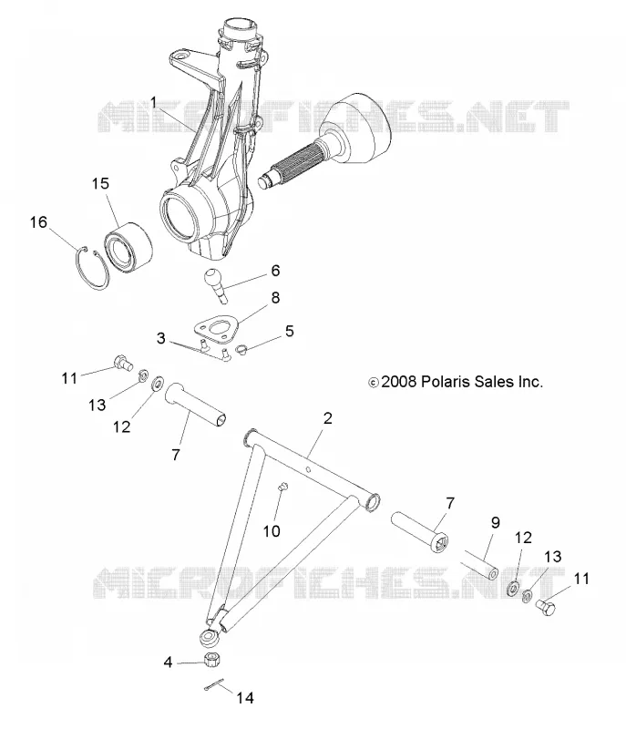 SUSPENSION, A-ARM and STREBE MOUNTING
