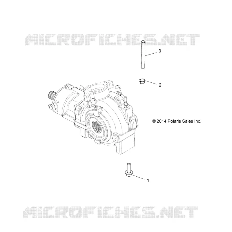 DRIVE TRAIN, GEARCASE MOUNTING, FRONT