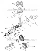 KURBELWELLE AND KOLBEN MAGNUM 4X4 W968144 AND SWEDISH MAGNUM 4X4 S968144 (4936053605D002)