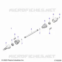 ANTRIEB, REAR DRIVE SHAFT