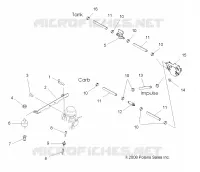 MOTOR, VERGASER MOUNTING AND TREIBSTOFF LINES