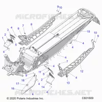 CHASSIS, CLUTCH GUARD, FOOTRESTS, AND RUNNINGBOARDS