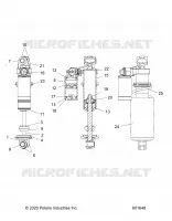 SUSPENSION, FRONT SHOCK TRACK