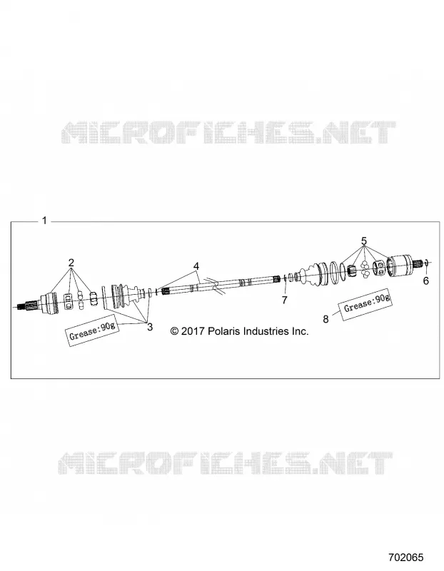 DRIVE TRAIN, FRONT ACHSWELLE