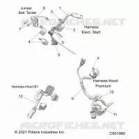 ELEKTRIC, WIRE HARNESS, HOOD, ELEC. START
