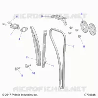 CAM CHAIN AND TENSIONER