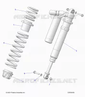 SUSPENSION, FRONT SHOCK MOUNTING, DELUXE