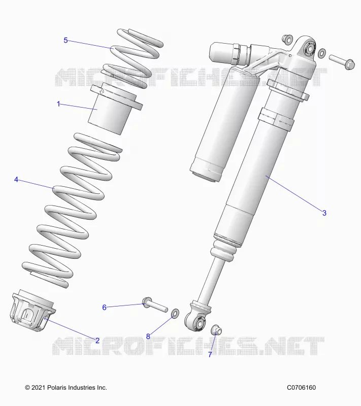 SUSPENSION, FRONT SHOCK MOUNTING, DELUXE