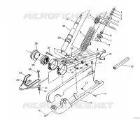Hinterradschwinge   SCHOCK 6x6 400L, SWEDISH S948740 and  NORWEGIAN N948740 (4926812681038A)