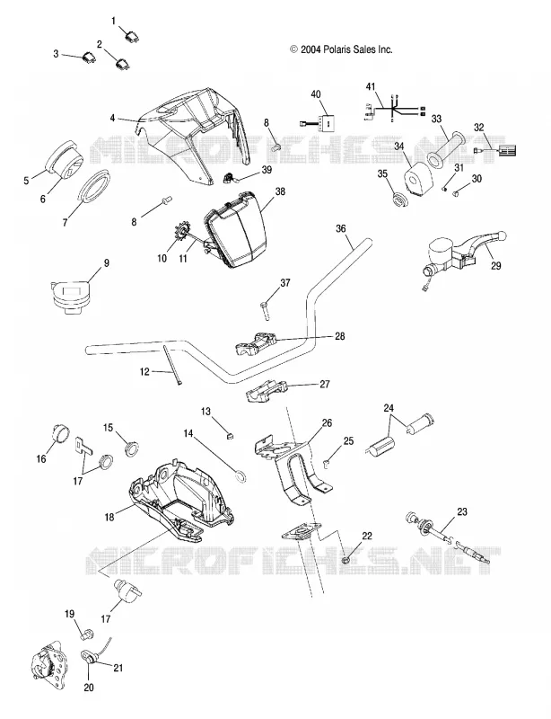 LENKER   SCHEINWERFER POD