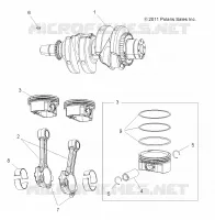MOTOR, KURBELWELLE AND KOLBEN