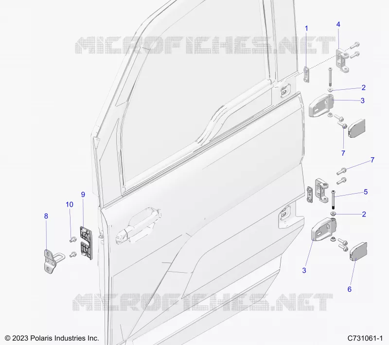 DOORS MOUNTING, FRONT