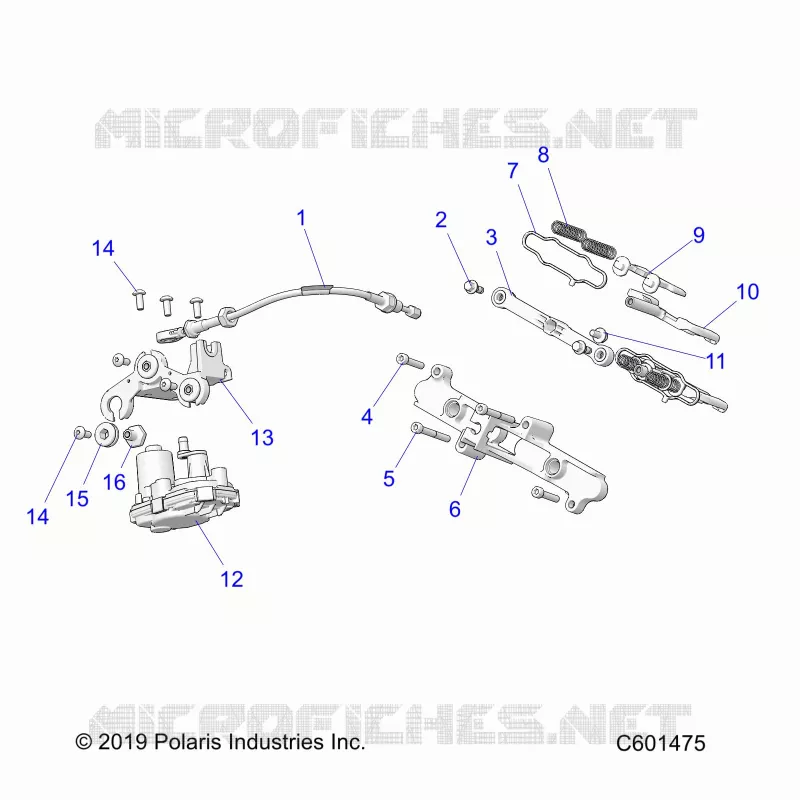ENGINE, AUSPUFFKLAPPE ASM. AND ACTUATOR