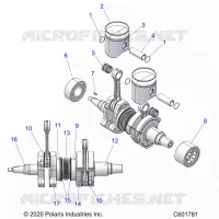 ENGINE, PISTON AND KURBELWELLE