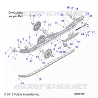 SUSPENSION, RAIL BEAM, LH/RH