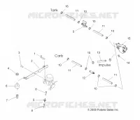 MOTOR, VERGASER MOUNTING AND TREIBSTOFF LINES