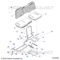 SITZ ASM. AND SLIDER