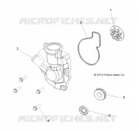 MOTOR, WATERPUMP IMPELLER AND COVER