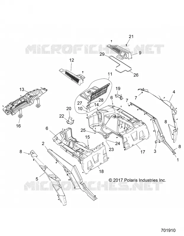 KAROSSERIE HINTEN RACK AND FENDERS