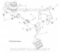 BREMSES, PEDAL AND MASTER CYLINDER MOUNTING
