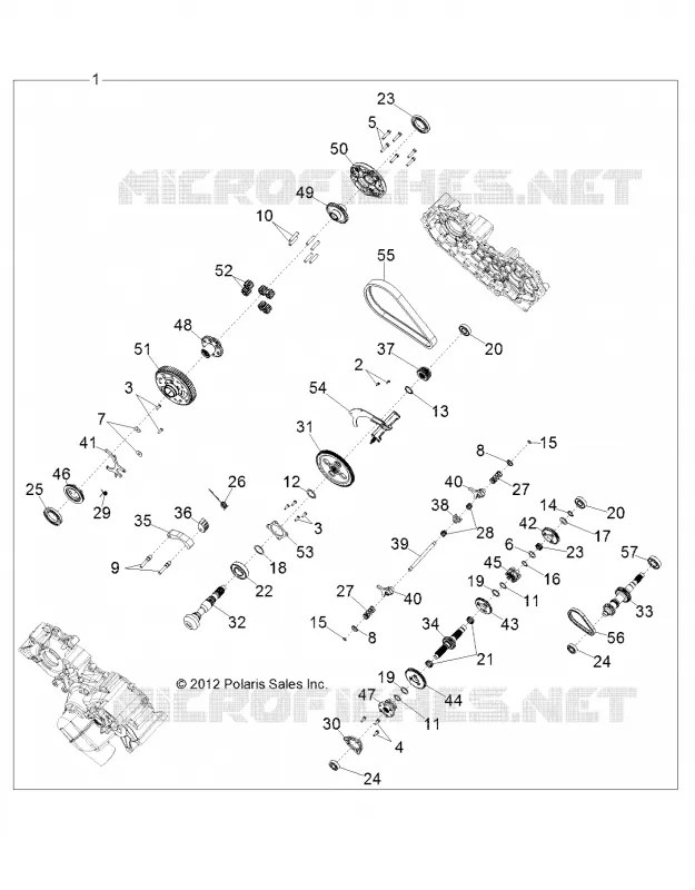 ANTRIEB, MAIN GETRIEBEGEHÄUSE INTERNALS