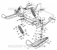 FRONT SUSPENSION AND SKI 440 XCR 0941760 (4925182518011A)